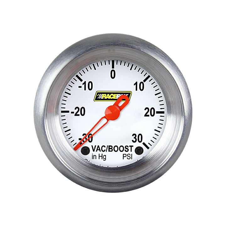 Classic Instruments Racepak 2-1/8" Boost/Vac White - 250-CI-141WA