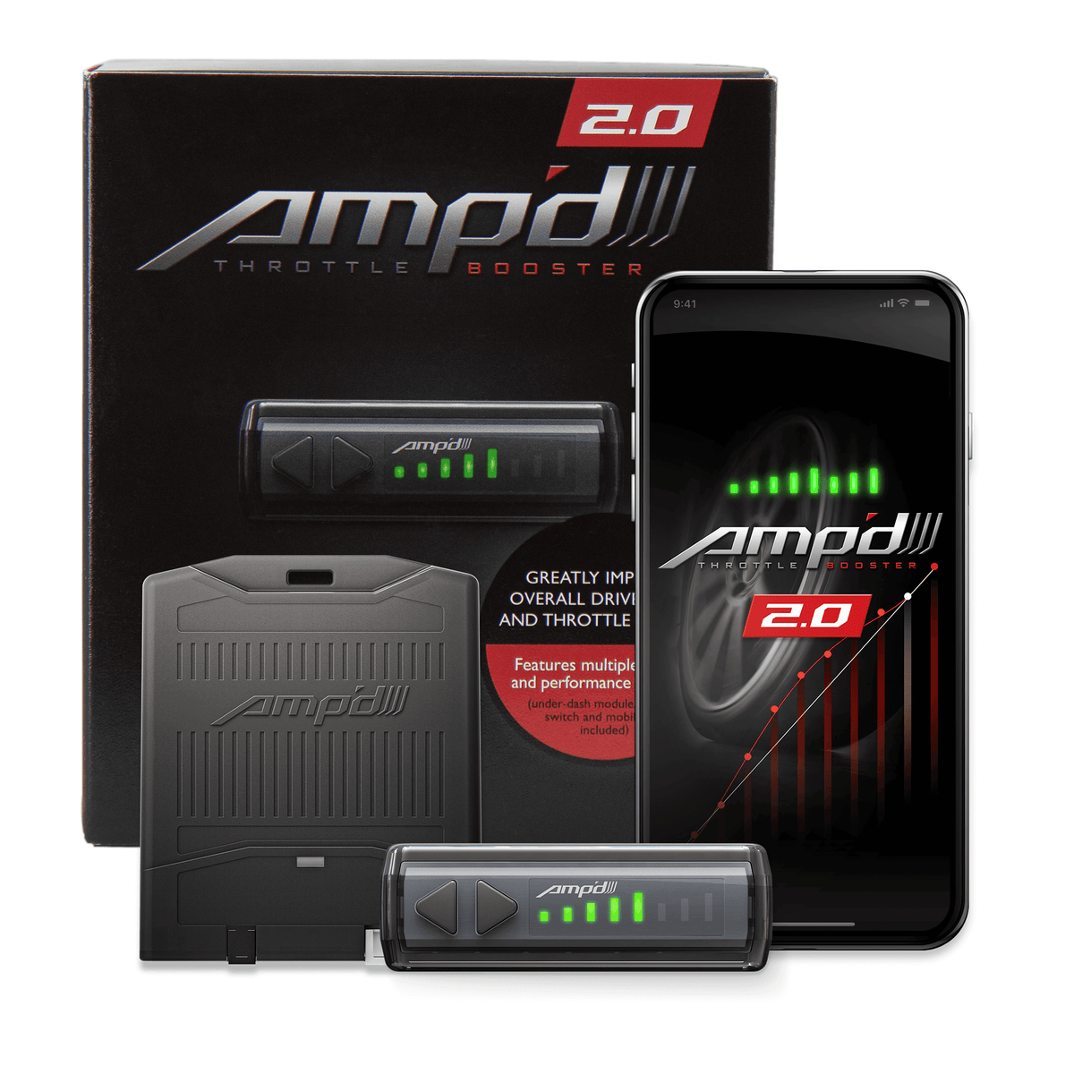 Superchips Amp'd 2.0 Pedal Controller w/Wireless Switch - 48862-2