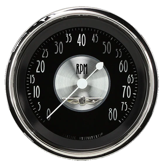 Classic Instruments All American Tradition 3-3/8" Tachometer Gauge - AT80SHC