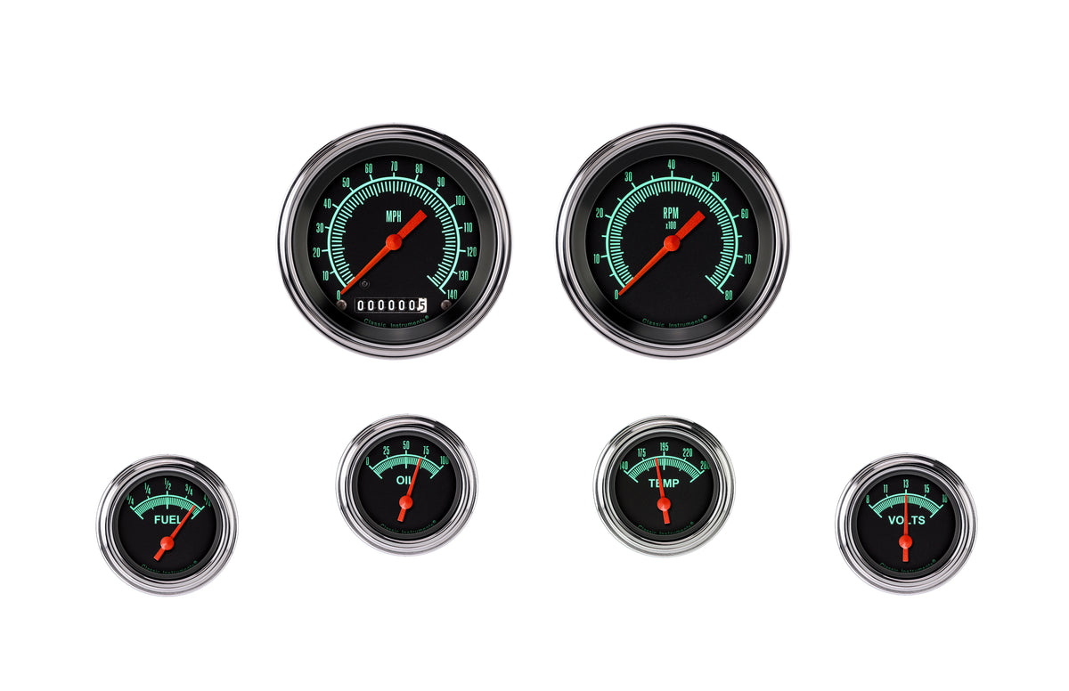 Classic Instruments G/Stock Series Six Gauge Set - GS01SLF
