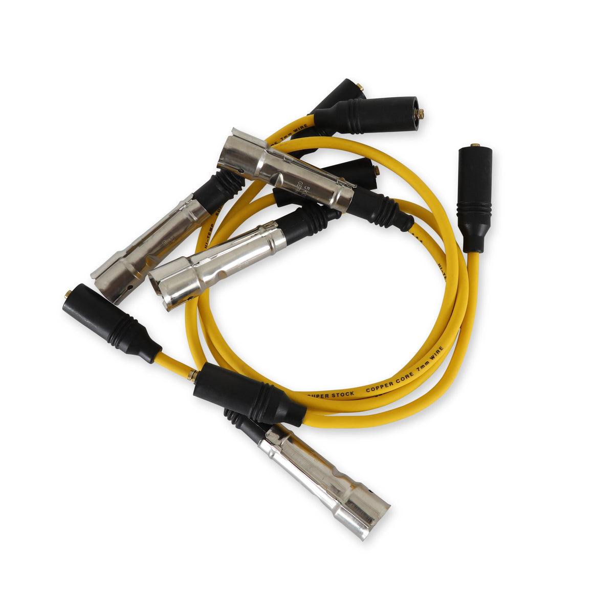 ACCEL Super Stock Spiral Spark Plug Wire Set - 7mm - Yellow 5151