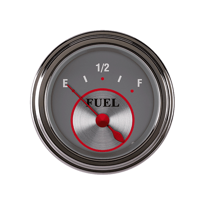Classic Instruments Silver Series 2-1/8" Fuel Level Gauge (240-33 Ohm) - SS09SLC
