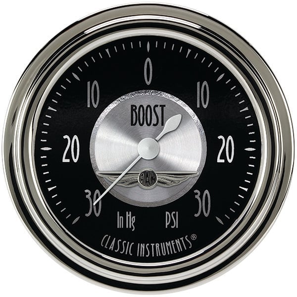 Classic Instruments All American Tradition 2-5/8" Boost/Vac Gauge - AT341SLC