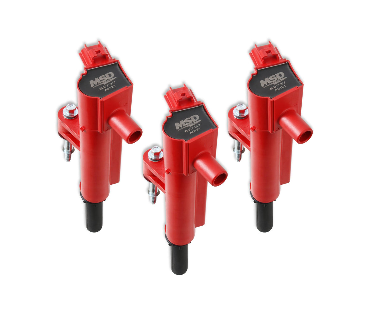 MSD Ignition Coil - Blaster - Chrysler 3.7L - Red - 3-Pack - 827376