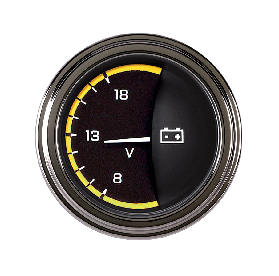 Classic Instruments Autocross Yellow 2-1/8" Volt Gauge - AX30YSLF