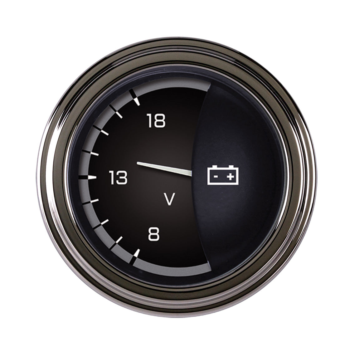 Classic Instruments Autocross Gray 2-1/8" Volt Gauge - AX30GSLF