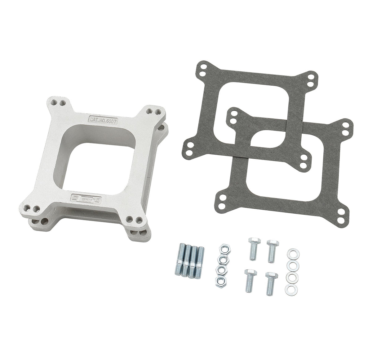 Mr. Gasket Carburetor Spacer Kit - Open Center - Aluminum - 2 Inch - 6007