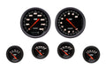 Classic Instruments Velocity Black 2-5/8" Short Sweep Six Gauge Set - VS251BBPF
