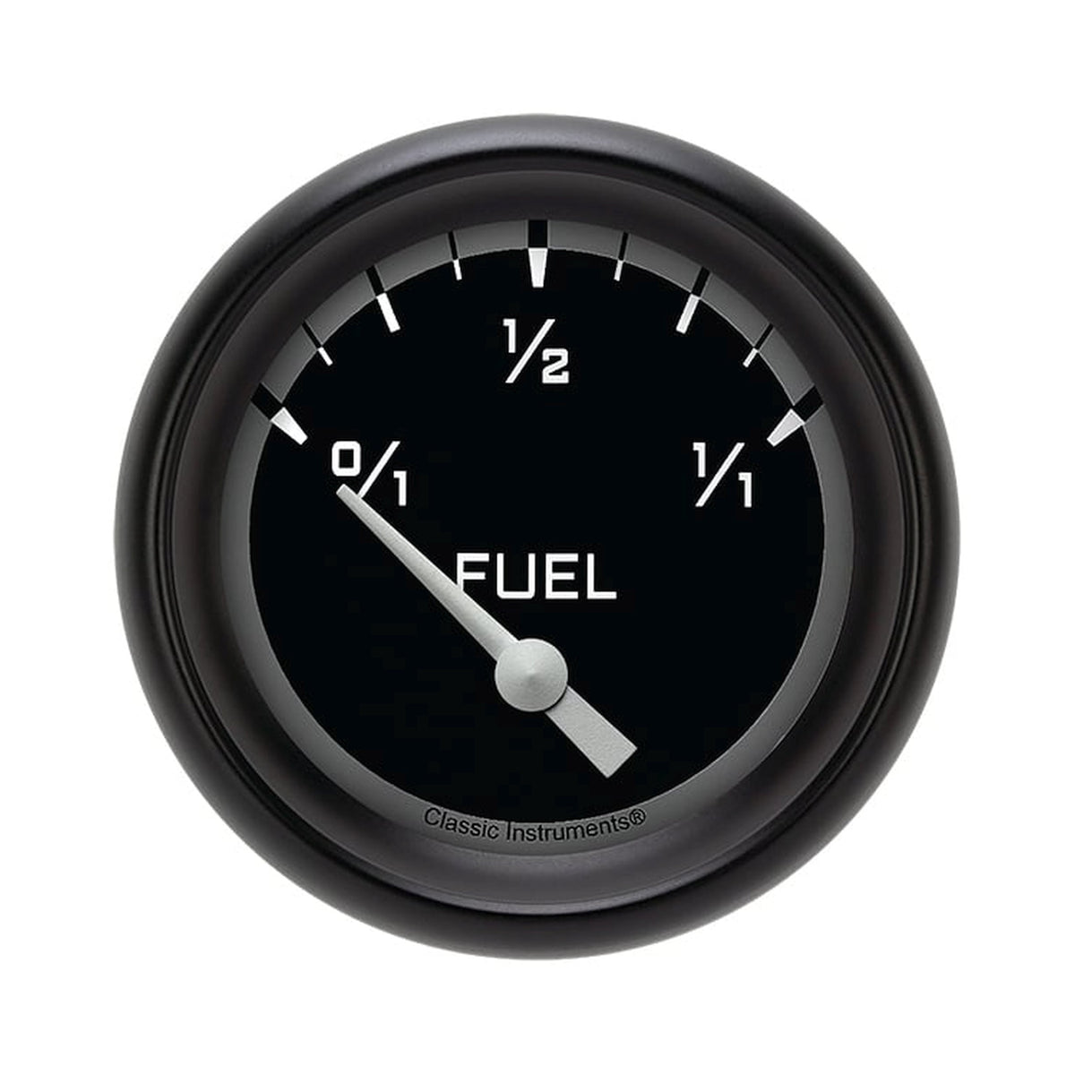 Classic Instruments Autocross Gray 2-5/8" Fuel Level Gauge (0-90 Ohm) - AX212GBPF