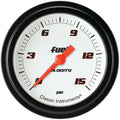 Classic Instruments Velocity White 2-5/8" Fuel Pressure Gauge (15 PSI) - VS345WBLF