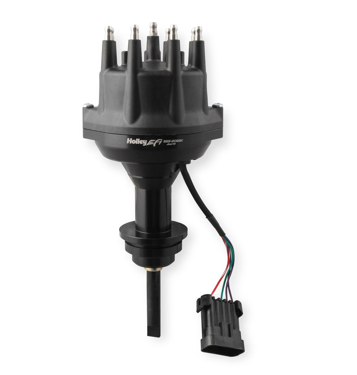 Holley EFI Dual Sync Chrysler SB Distributor, Black - 565-208BK