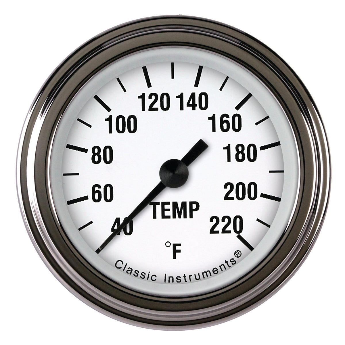 Classic Instruments White Hot 2-1/8" Stock Eliminator Tempature Gauge - WH129SLF