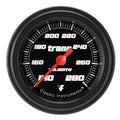 Classic Instruments Velocity Black 2-1/8" Transmission Temperature Gauge - VS127BBLF