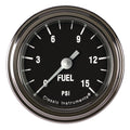 Classic Instruments Hot Rod 2-1/8" Fuel Pressure Gauge (15 PSI) - HR145SLF