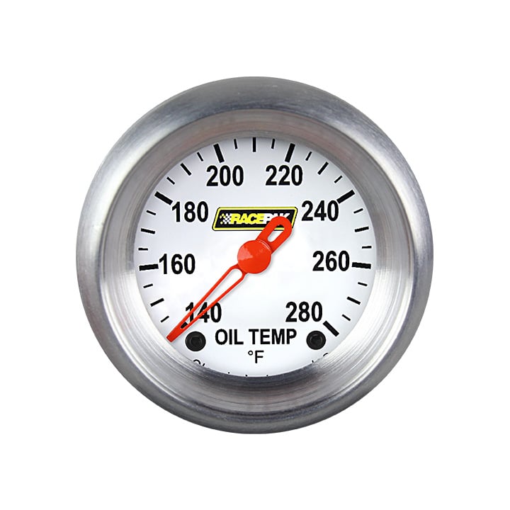 Classic Instruments Racepak 2-1/8" Oil Temp White - 250-CI-128WA