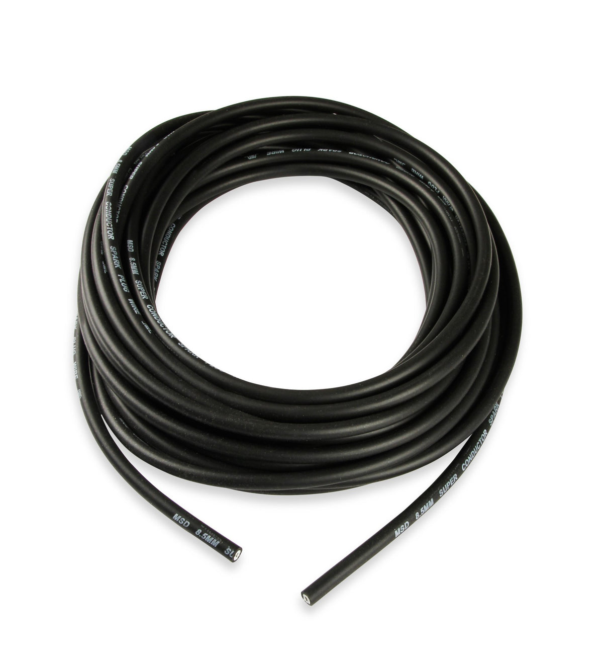 MSD Super Conductor Spark Plug Wire, Black 8.5mm, 50 Ft - 34023