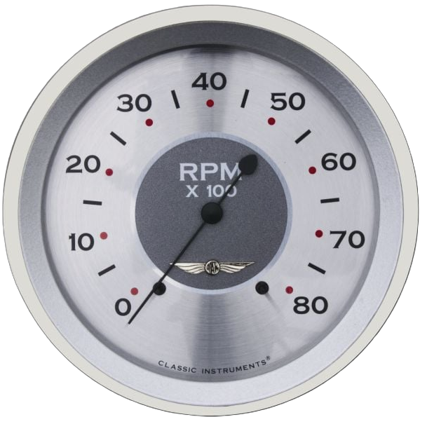 Classic Instruments All American 5" Tachometer Gauge (8000 RPM) - AW71SLC