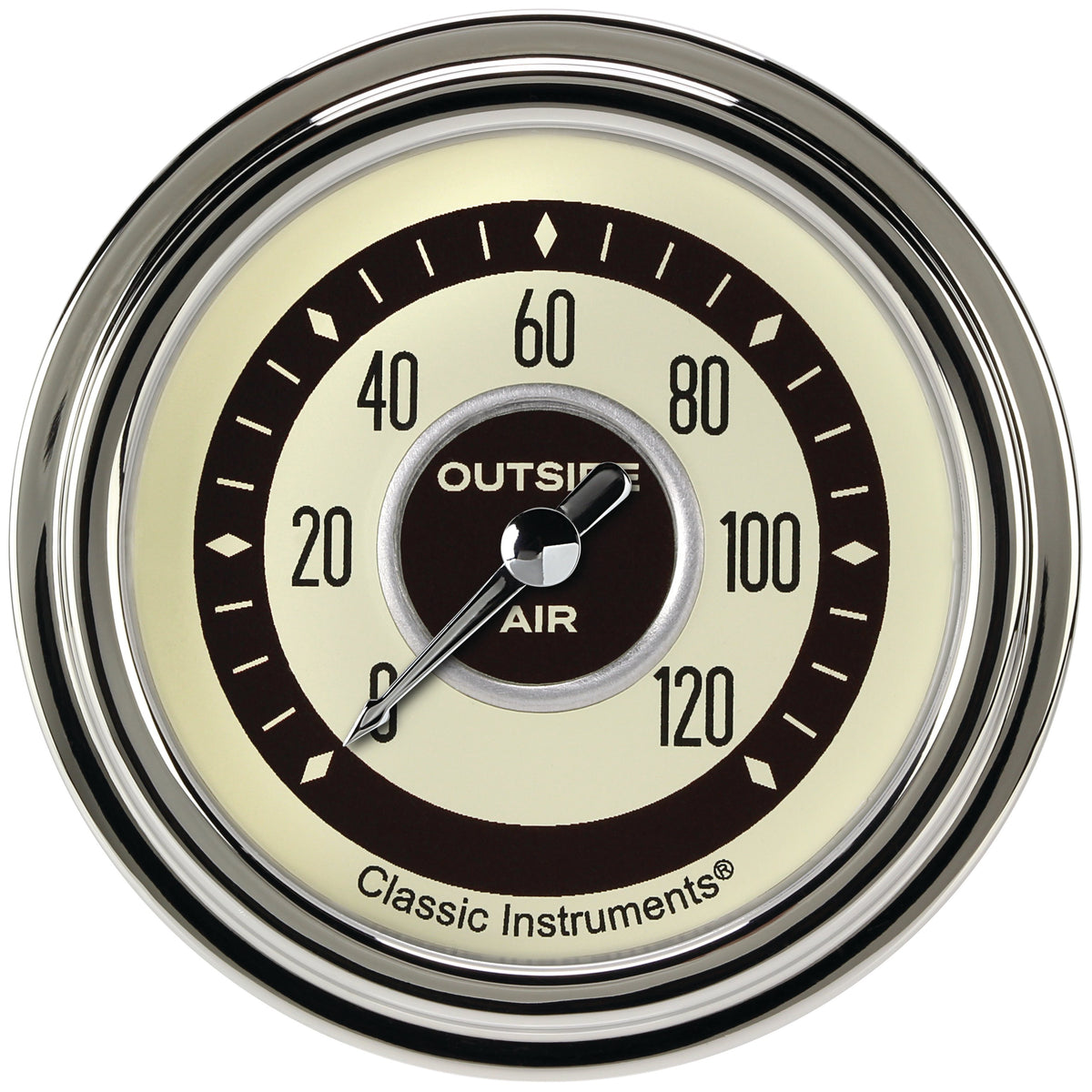 Classic Instruments Nostalgia VT 2-5/8" Outside Air Temp Gauge - NT399SLC