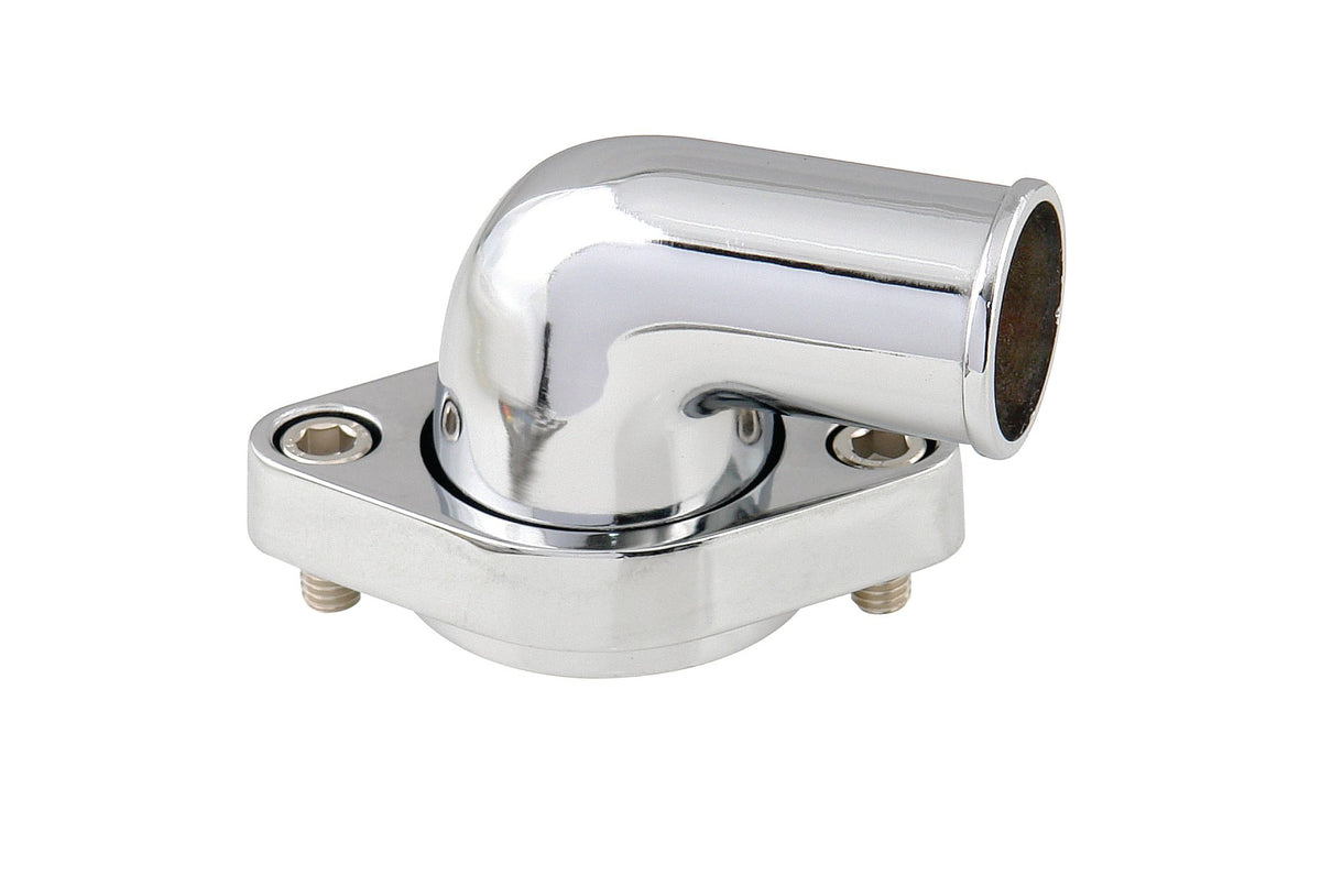 Mr. Gasket O-ring Style Chrome Water Neck - 90 degree - 9142G