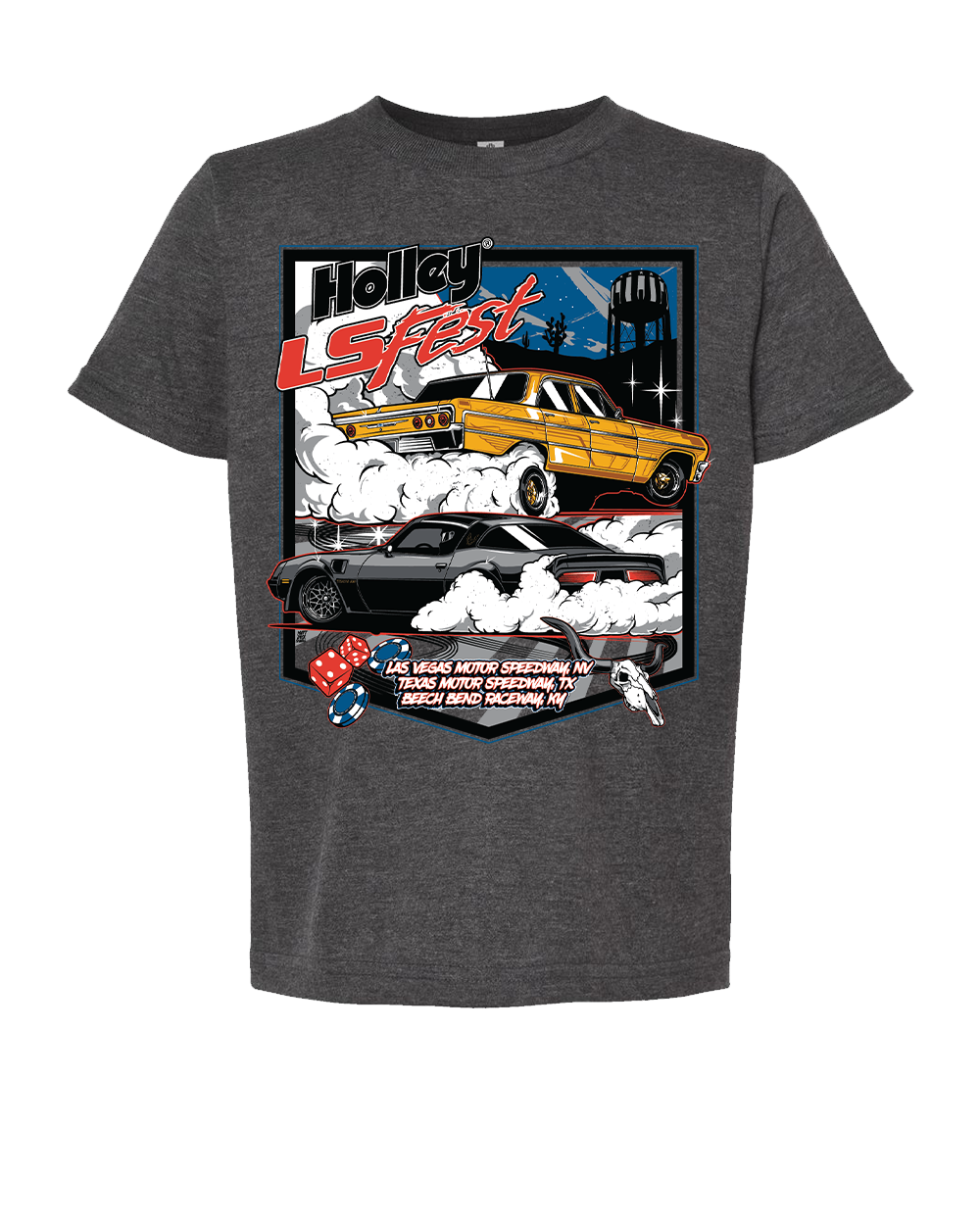 Holley 2023 LS Burnout Youth Tee - 10444-MDHOL