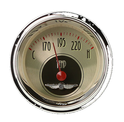 Classic Instruments All American Nickel 2-1/8" Water Temperature Gauge - AN26SHC