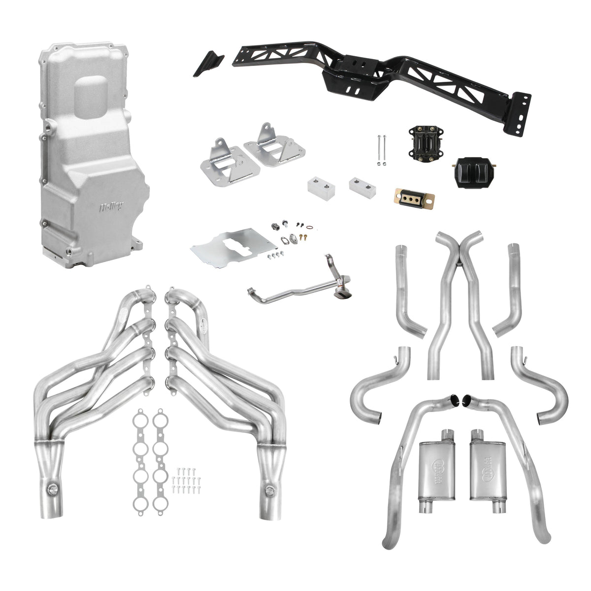 Holley GM 68-72 A-Body Level 4 LS Swap Essentials - Automatic and Manual - SE4-GMA-LSXF-AM