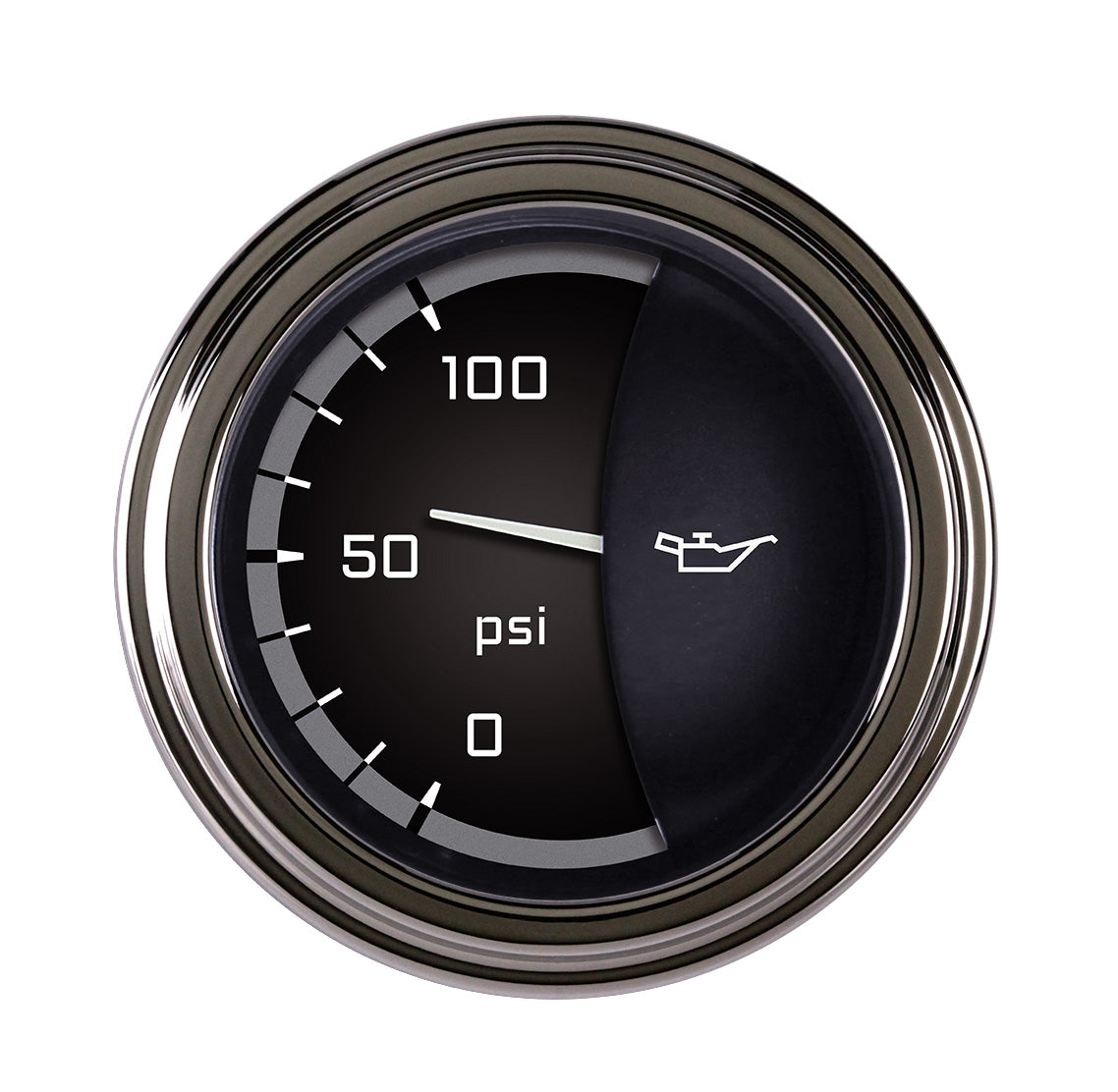Classic Instruments AutoCross Gray 2-1/8" Oil Pressure Gauge - AX81GSLF