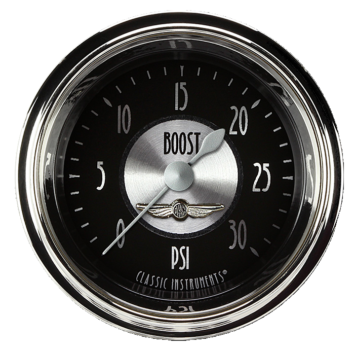 Classic Instruments All American Tradition 2-1/8" Boost Gauge (30 PSI) - AT142SHC