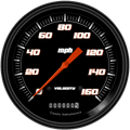 Classic Instruments Velocity Black 4-5/8" Speedometer Gauge - VS56BBLF