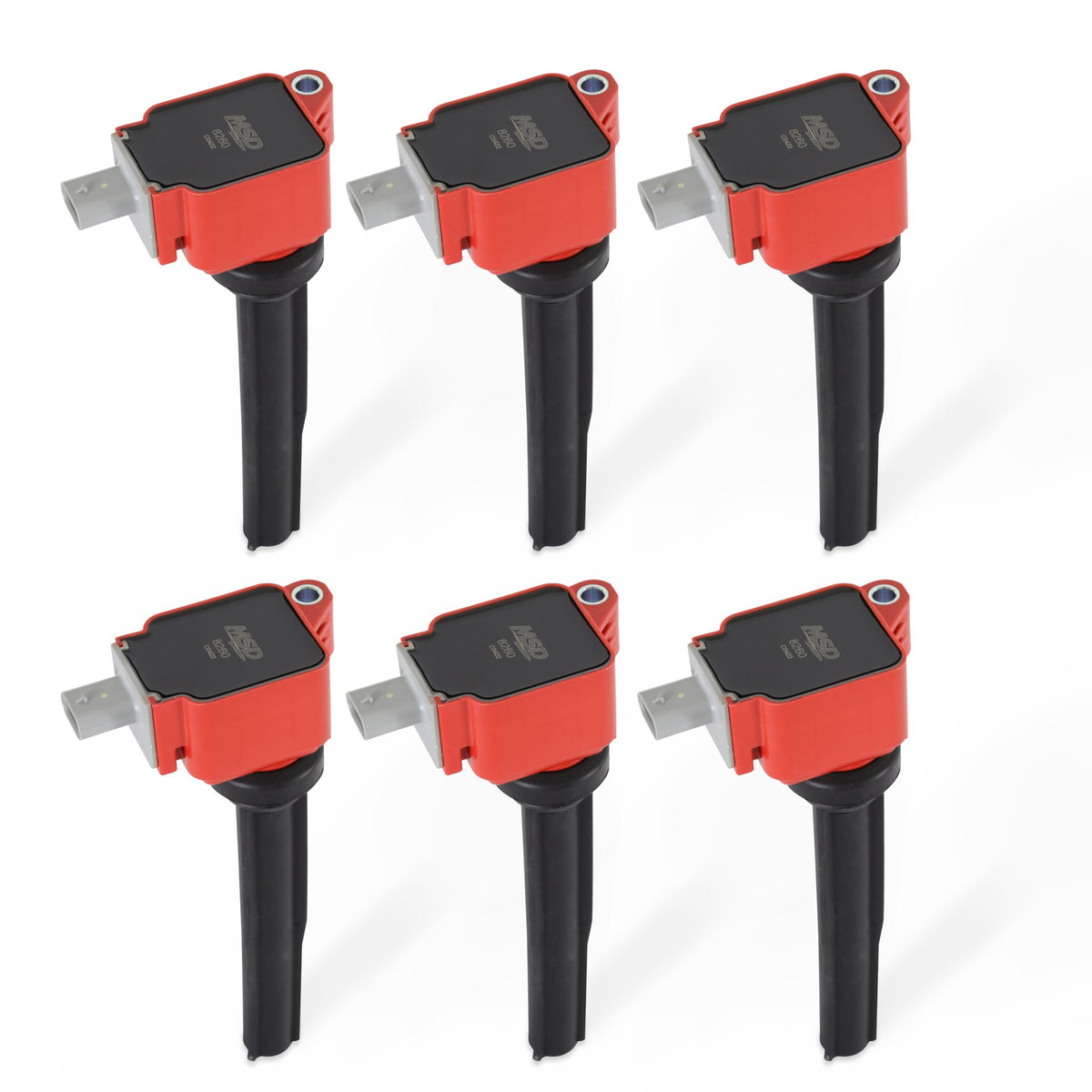 MSD Ignition Coil - Ford EcoBoost -  2.7L V6 - Red - 6-Pack - 82606