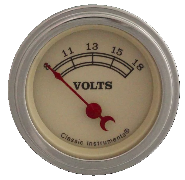 Classic Instruments Vintage 2-1/8" Volt Gauge - VT30SLF