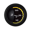 Classic Instruments AutoCross Yellow 2-1/8" Water Temperature Gauge - AX26YBLF