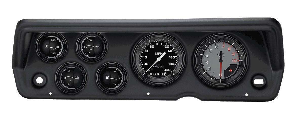 Classic Instruments AutoCross Gray Series Short Sweep - CDDU70AXG01BL