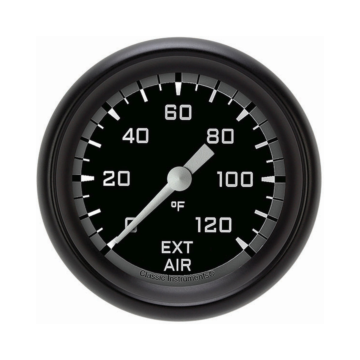 Classic Instruments Autocross Gray 2-5/8" External Air Tempature Gauge - AX399GBPF