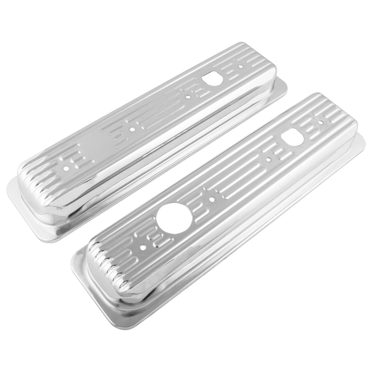 Mr. Gasket Chrome Valve Covers Caps - 9847