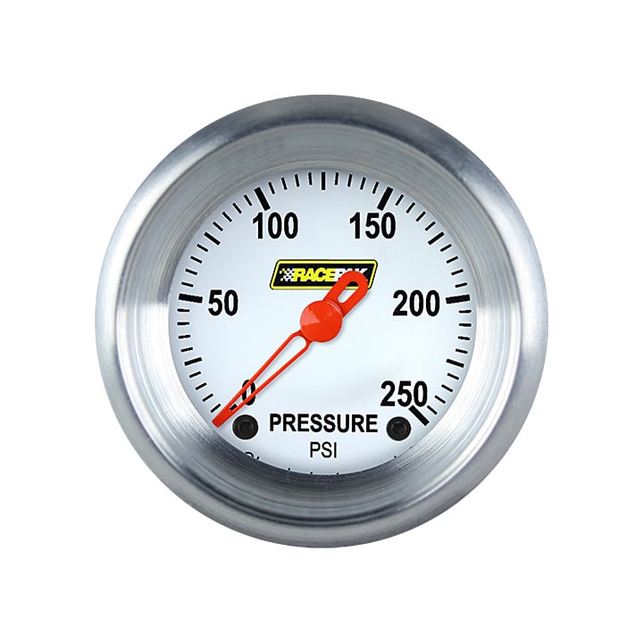 Classic Instruments Racepak 2-1/8" General Press White (250 PSI) - 250-CI-119WA