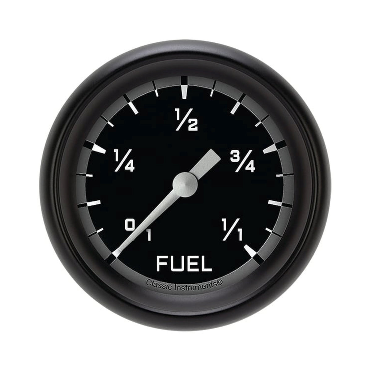 Classic Instruments Autocross Gray 2-5/8" Fuel Level Gauge - AX309GBLF
