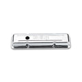 Holley Embossed Valve Cover - SBC - Stamped Steel - Chrome - 241-80