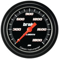 Classic Instruments Velocity Black 2-5/8" Brake Pressure Gauge - VS367BBLF