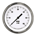 Classic Instruments White Hot 3" Tachometer Gauge (6000 RPM) - WH60SLC
