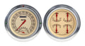 Classic Instruments 1954-1955 Chevy Truck Vintage 5" Speedometer/Tachometer/Quad-Ls - CT54VT62-LS