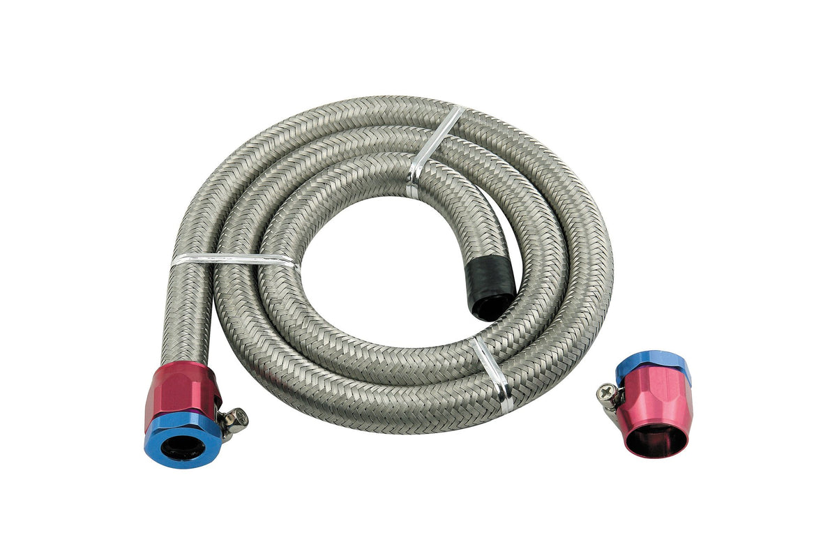 Mr. Gasket Braided Steel Fuel Line Kit - 3/8 Inch x 3 Foot - 1526