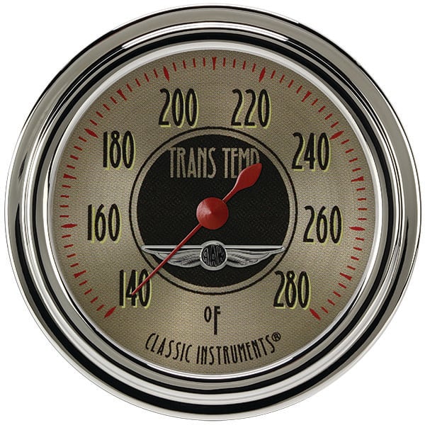 Classic Instruments All American Nickel 2-5/8" Transmission Temp Gauge - AN327SLC