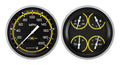 Classic Instruments AutoCross Yellow 1951-52 Chevy Car Package - CH51AXY52