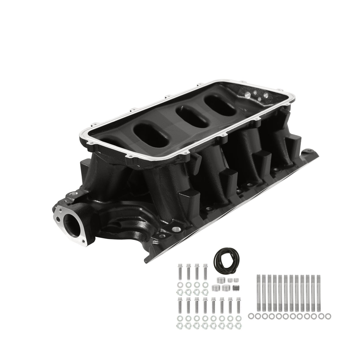 Holley Black 351W Ford Hi-Ram Carbureted Manifold Base - 300-243BK