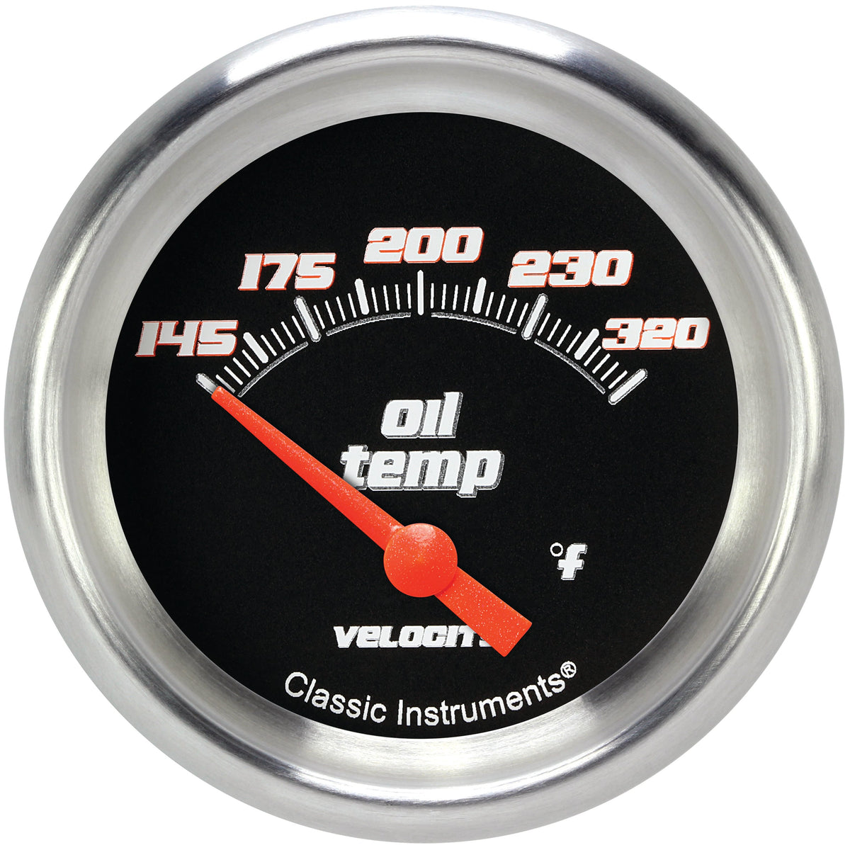 Classic Instruments Velocity Black 2-5/8" Oil Temperature Gauge - VS228BAPF