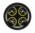 Classic Instruments AutoCross Yellow 3-3/8" Quad Gauge - AX79YBLF