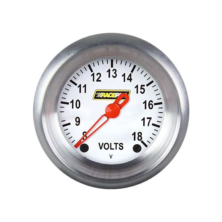 Classic Instruments Racepak 2-1/8" Volt Gauge - Battery Direct White - 250-CI-131WA