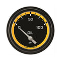 Classic Instruments Autocross Yellow 2-5/8" Oil Pressure Gauge - AX281YBLF