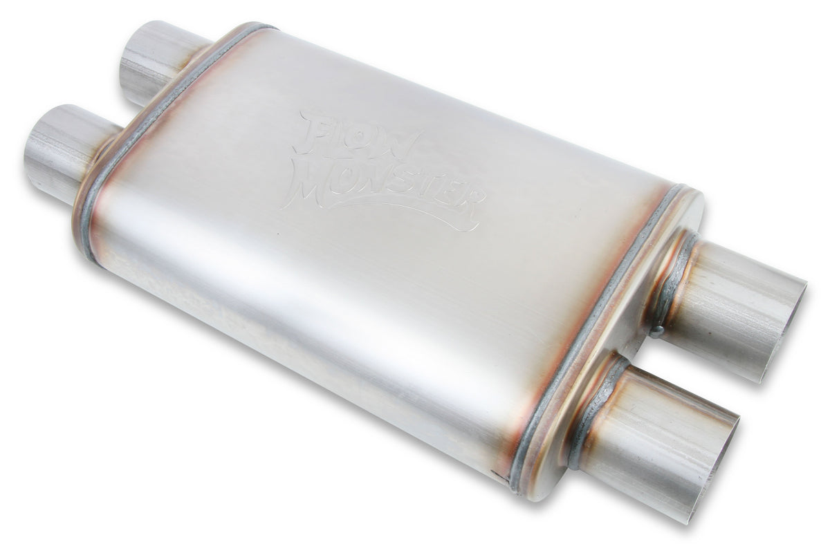 Flowmonster 409SS OVAL CASE ABSORPTION MUFFLER - 11386-FM